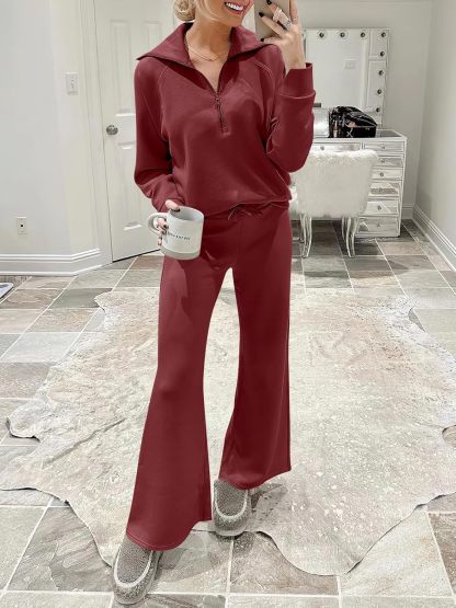 2024 Fall Trendy Outfits Oversized Two Piece Sweatsuit