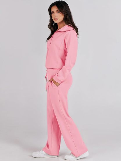 2024 Fall Trendy Outfits Oversized Two Piece Sweatsuit