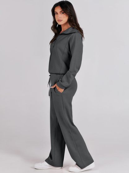 2024 Fall Trendy Outfits Oversized Two Piece Sweatsuit