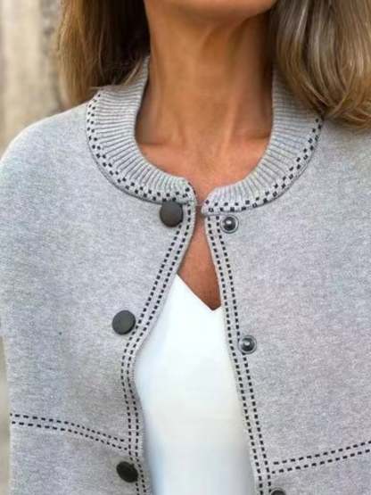 Hazel Blues® | Button Up Long Sleeve Cardigan