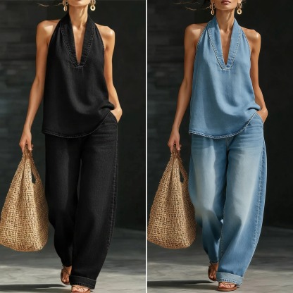 🔥Best Selling🔥 Cozy Minimalist Two-piece Denim Set