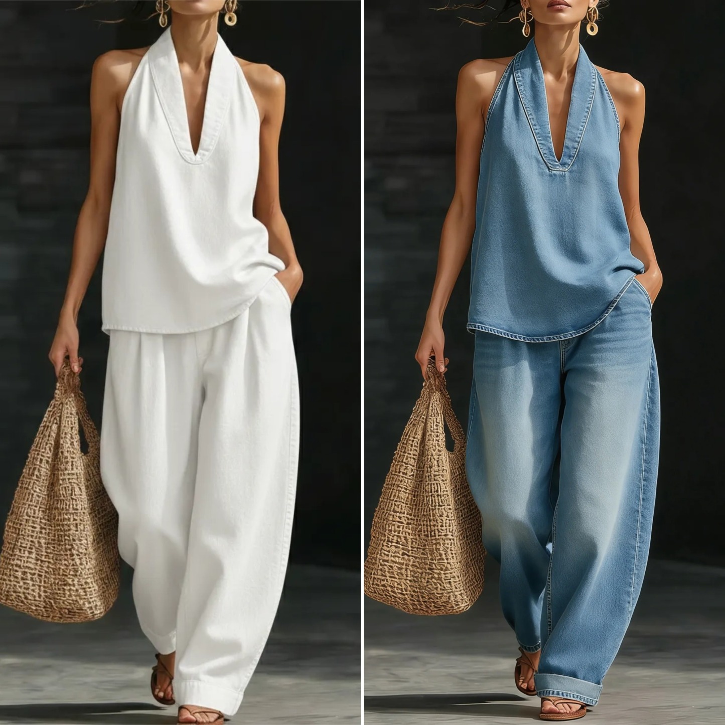 🔥Best Selling🔥 Cozy Minimalist Two-piece Denim Set