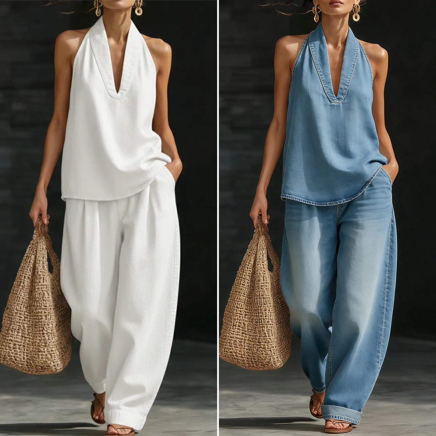 🔥Best Selling🔥 Cozy Minimalist Two-piece Denim Set