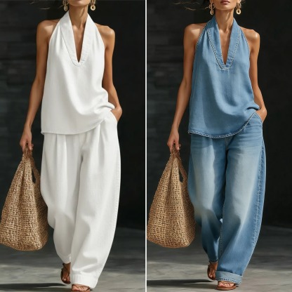 🔥Best Selling🔥 Cozy Minimalist Two-piece Denim Set