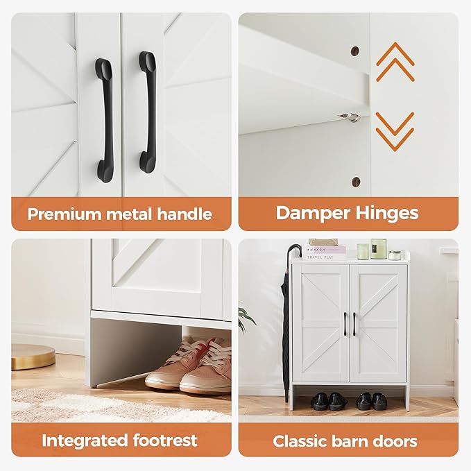 Modern large five-layer shoe cabinet