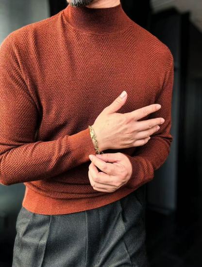 🔥Black Friday 50% off-Mid-length collar long-sleeved knitwear