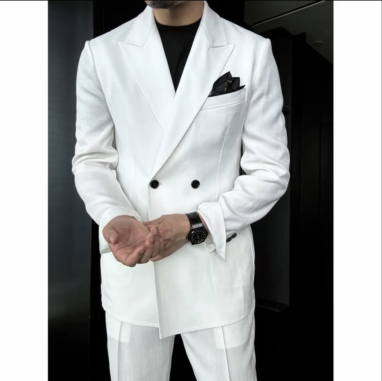 🔥50% off - Double-breasted peak lapel suit