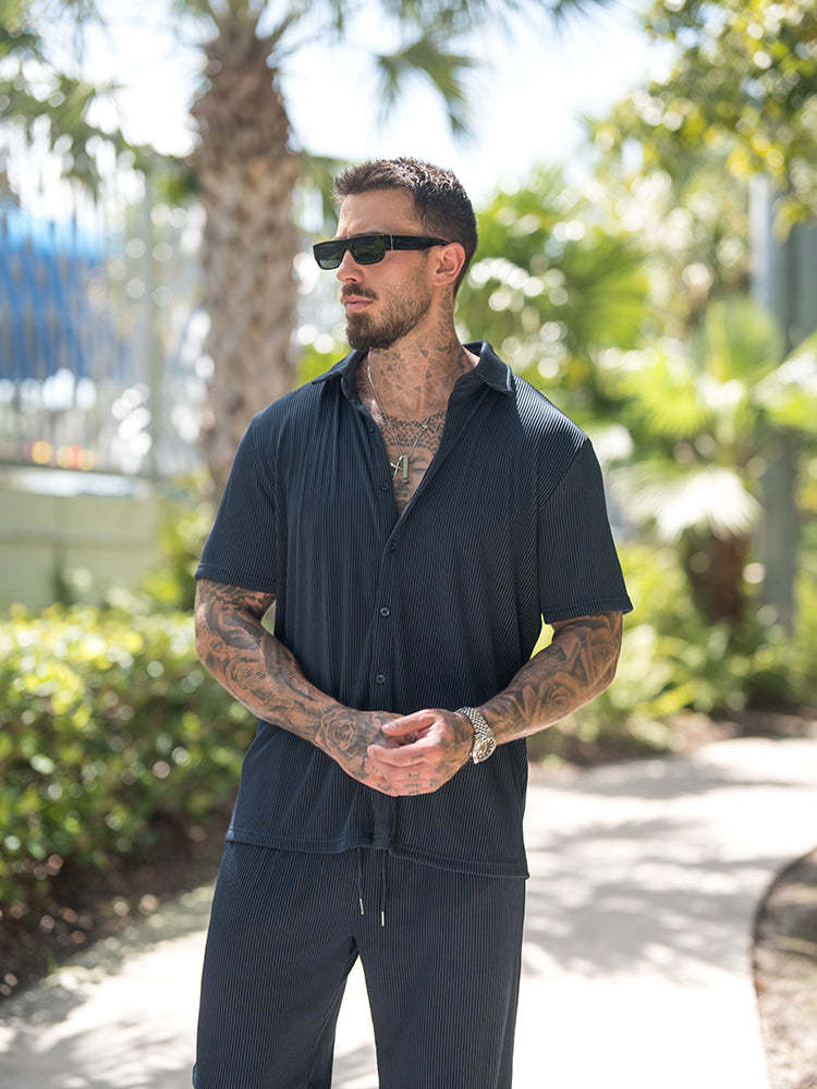 Casual Loose Fit Shirt Sets