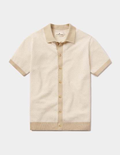 🔥Robles Knit Jacquard Button Up