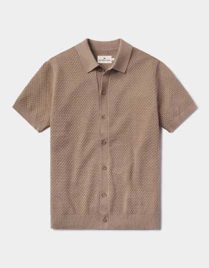 🔥Robles Knit Jacquard Button Up