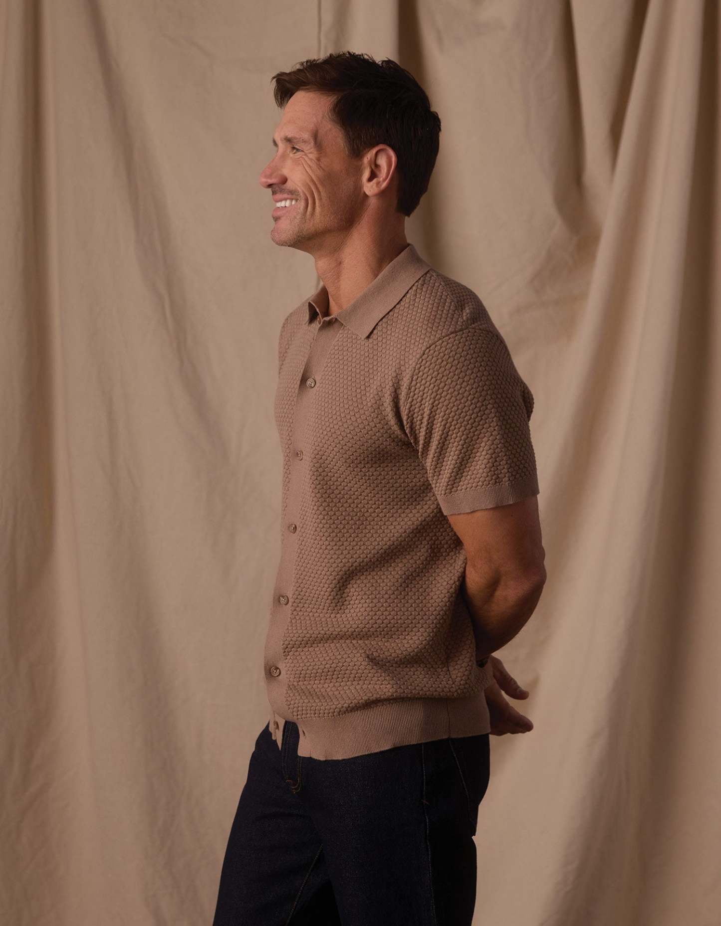 🔥Robles Knit Jacquard Button Up