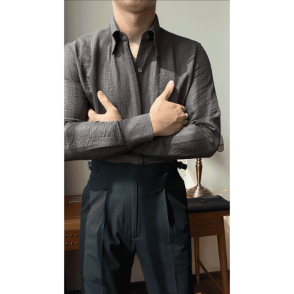 2026 Spring New Arrival: Men's Premium-Quality, Edgy-Chic Long-Sleeve Casual Shirt for Spring and Fall