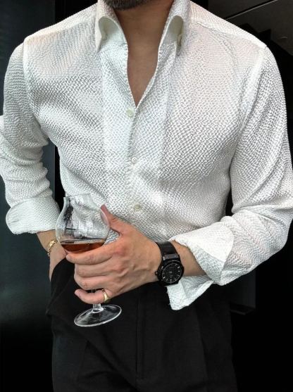Black Label Series | Bubble-Style Handcrafted Shirt