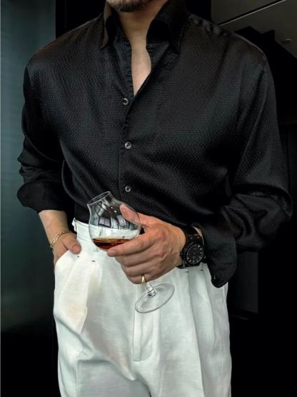Black Label Series | Bubble-Style Handcrafted Shirt