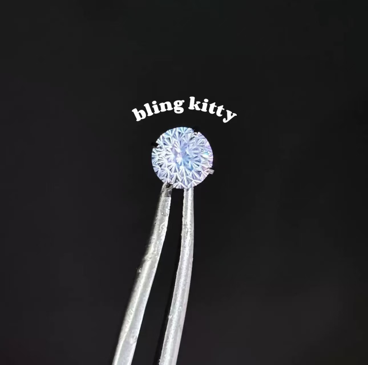 Aurora gradient fireworks cut titanium alloy outer spiral super flash 6mm to 8mm ear ornament ear bone stud