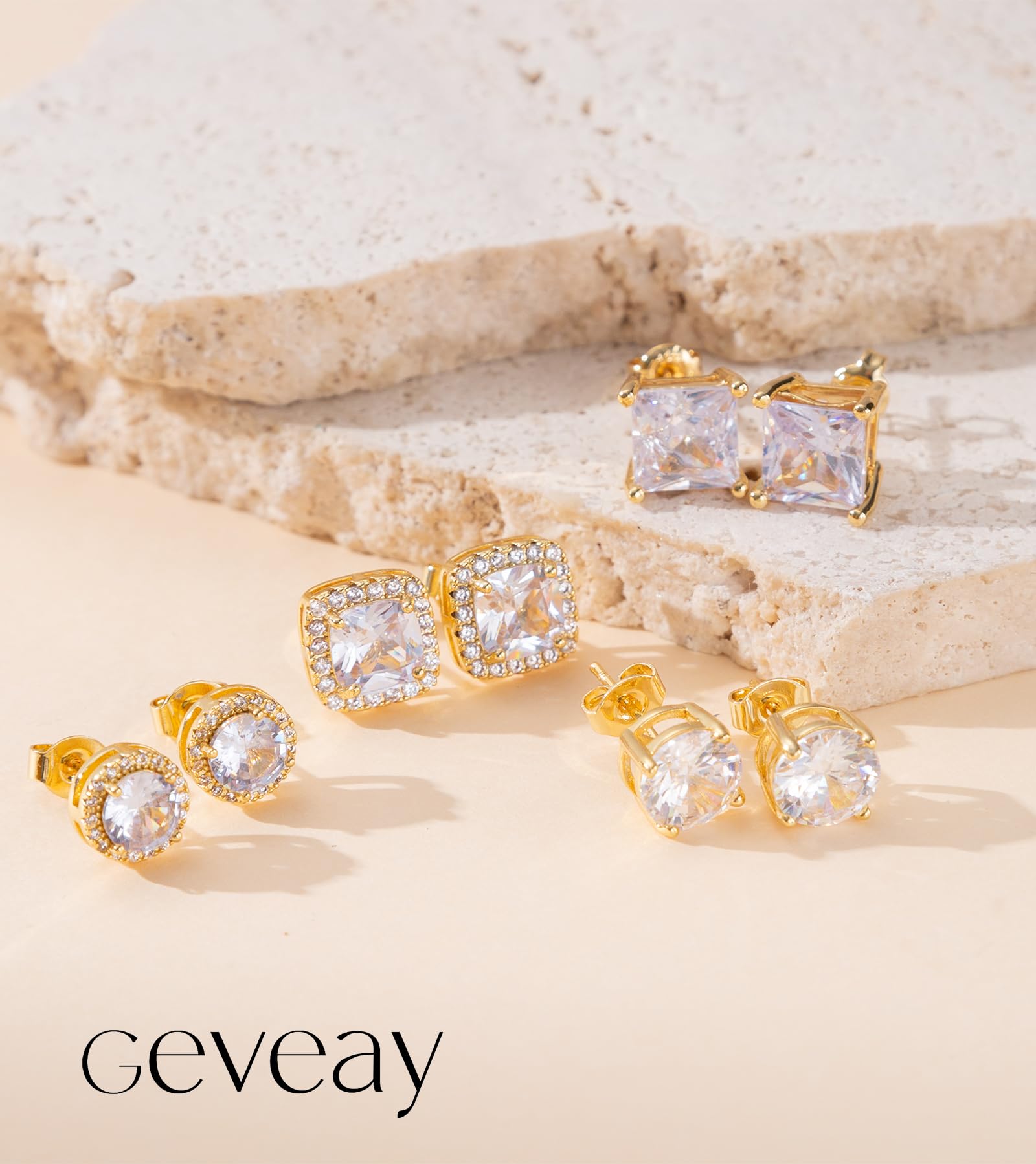 Mens Silver Earrings Hypoallergenic Sterling Silver Stud Earrings For Men Brilliant Round Cut Diamond Cubic Zirconia Silver Stud Earrings Gifts For Men Women