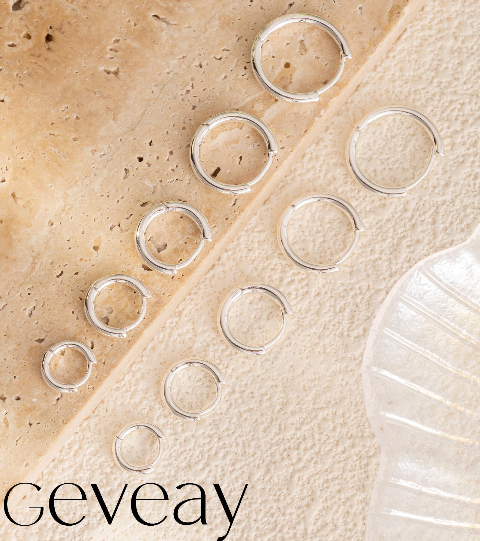 Sterling Silver Earrings for Women 5 Pairs Small Silver Hoop Earrings Hypoallergenic Mini Tiny Stacks Cartilage Hoops Helix Huggies Earrings For Women 6/8/10/12/14mm