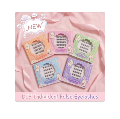 Self-Adhesive Lashes| Press-On Eyelash Clusters, Ultra-Thin Self-Adhesive Jelly Band - Beginner Friendly Lightweight Easy Apply DIY Individual False Eyelashes, Must-Have Trending Best Selling Gift Set