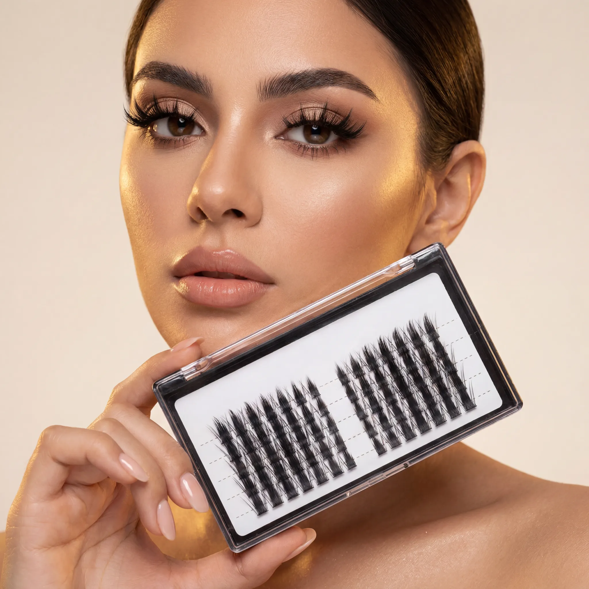 Bunny Ear Lashes | 10–14mm C++ Curl Dramatic Spiky Anime Manhua Style False Eyelashes, Waterproof Long-Lasting Reusable DIY Clusters — Ultra-Thin Band, Bold & Eye-Catching Look