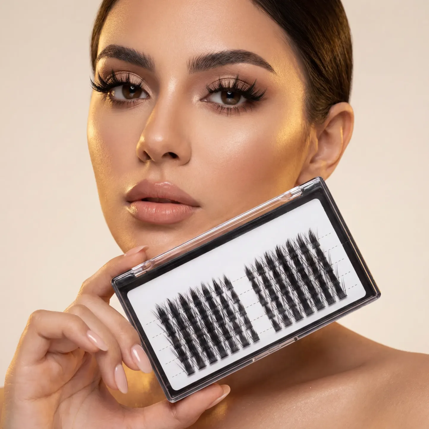 Bunny Ear Lashes | 10–14mm C++ Curl Dramatic Spiky Anime Manhua Style False Eyelashes, Waterproof Long-Lasting Reusable DIY Clusters — Ultra-Thin Band, Bold & Eye-Catching Look