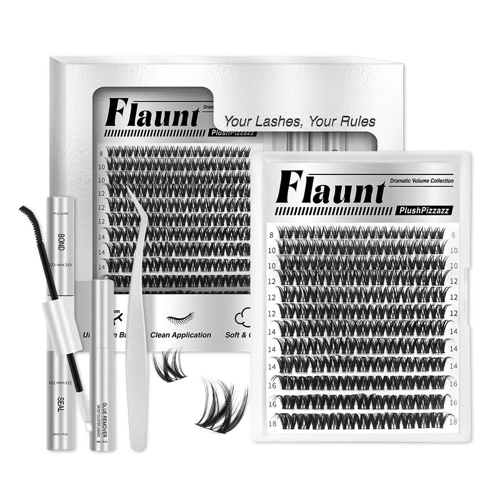 Upgrade U Lashes Ultra-Dense, Waterproof, Long-Lasting Lashes | Flora | Natural Daily, Volume Style | Beginner-Friendly DIY Lashes for a Flawless, Voluminous Look | Trendy & Must-Have Clusters