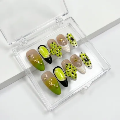 Rich Girl 3D-Effect Detachable Press-On Nails