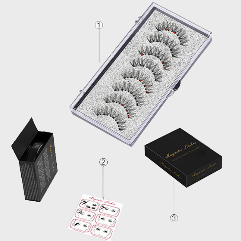 Magnetic False Eyelashes (4-Pair Pack) — Voluminous, Natural-Look Magnetic Lashes | Includes Eyelash Curler | Exceptional Value