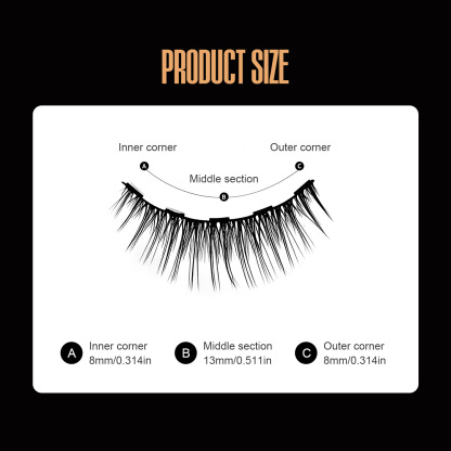 Mini Lash Clusters Kit - Easiest to Apply Lashes - 10-Day Cluster Eyelash Extensions - False Eyelashes Plus Adhesive and Tweezers - Classic No. 01 - Black