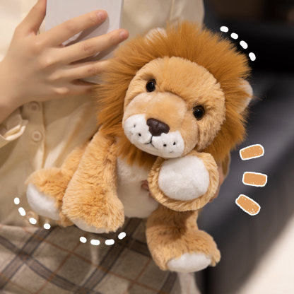 Crouching Forest Animal Plush Toy – Little Sheep (Soft Doll/Gift for Children)