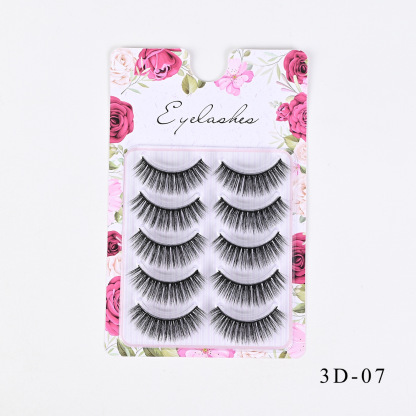 Western-Style Voluminous & Curled 3D Wispy False Eyelashes — Realistic, Natural-Looking, and Lengthening (One-Piece Design)