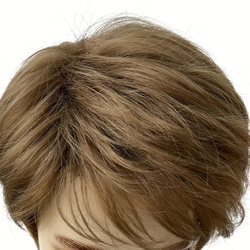 New Arrival: Best-Selling Premium Business Men's Wig — Sophisticated Silver-Gray Short-Hair Toupee