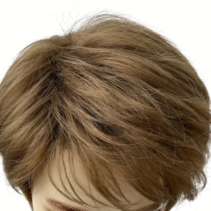 New Arrival: Best-Selling Premium Business Men's Wig — Sophisticated Silver-Gray Short-Hair Toupee