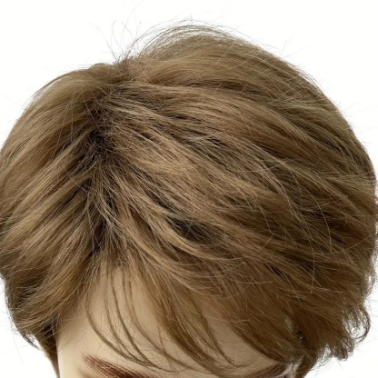 New Arrival: Best-Selling Premium Business Men's Wig — Sophisticated Silver-Gray Short-Hair Toupee