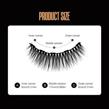 Mini Lash Clusters Kit - Easiest to Apply Lashes - 10-Day Cluster Eyelash Extensions - False Eyelashes Plus Adhesive and Tweezers - Classic No. 01 - Black