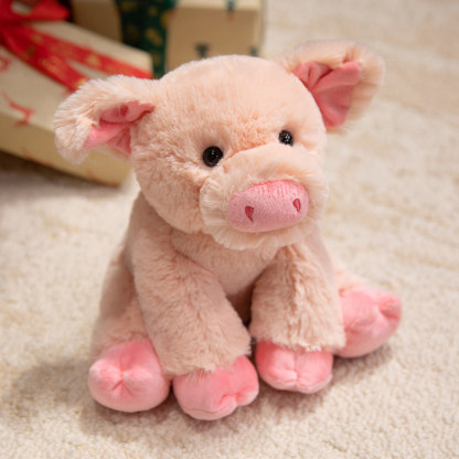 Crouching Forest Animal Plush Toy – Little Sheep (Soft Doll/Gift for Children)