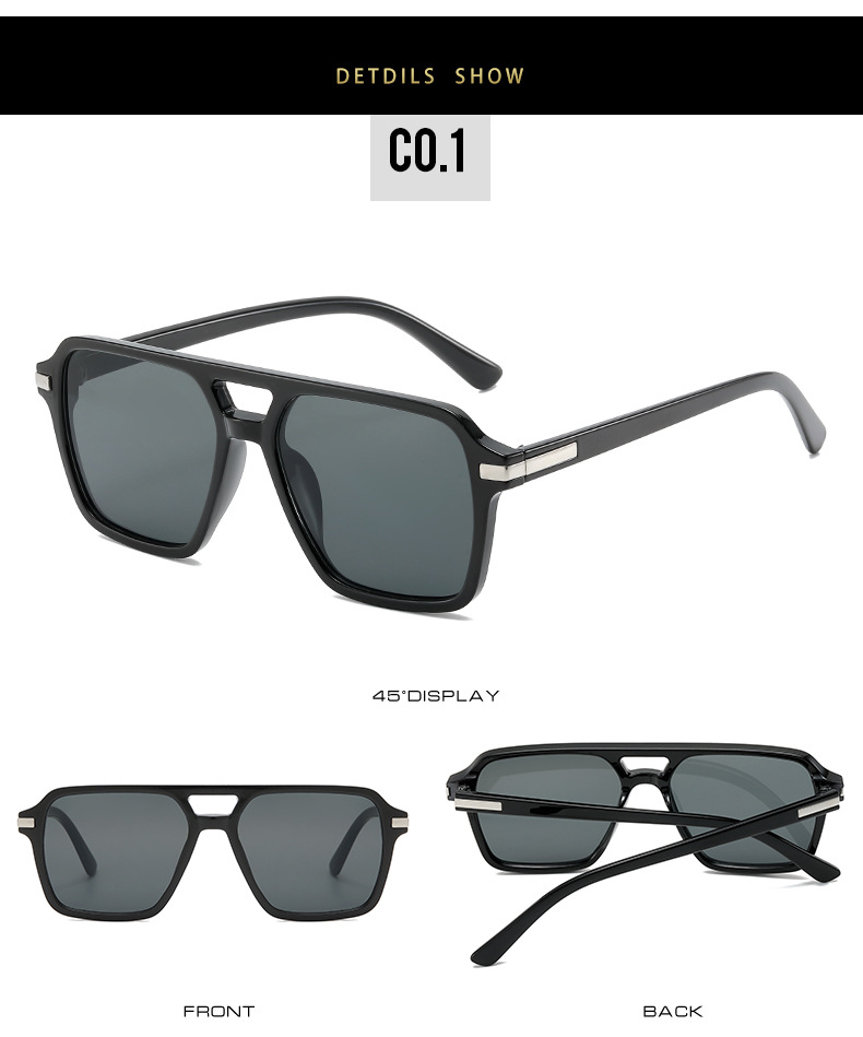 Oversized Polarized Navigator Sunglasses for Men and Women