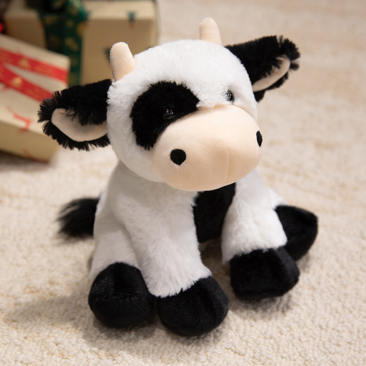 Crouching Forest Animal Plush Toy – Little Sheep (Soft Doll/Gift for Children)