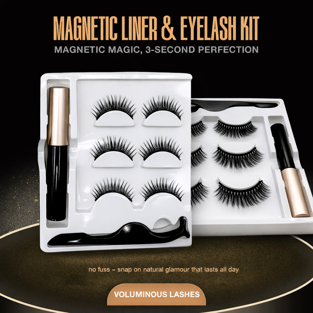 Mini Lash Clusters Kit - Easiest to Apply Lashes - 10-Day Cluster Eyelash Extensions - False Eyelashes Plus Adhesive and Tweezers - Classic No. 01 - Black