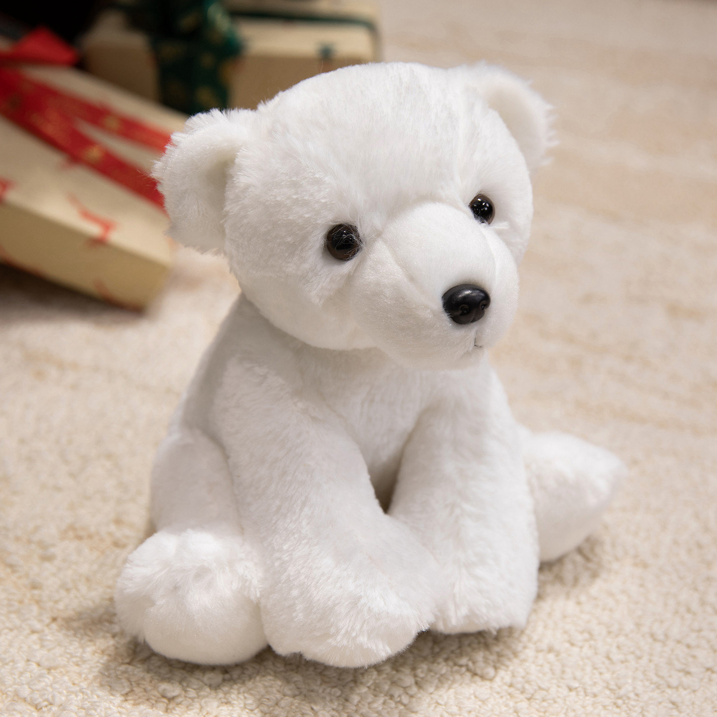 Crouching Forest Animal Plush Toy – Little Sheep (Soft Doll/Gift for Children)