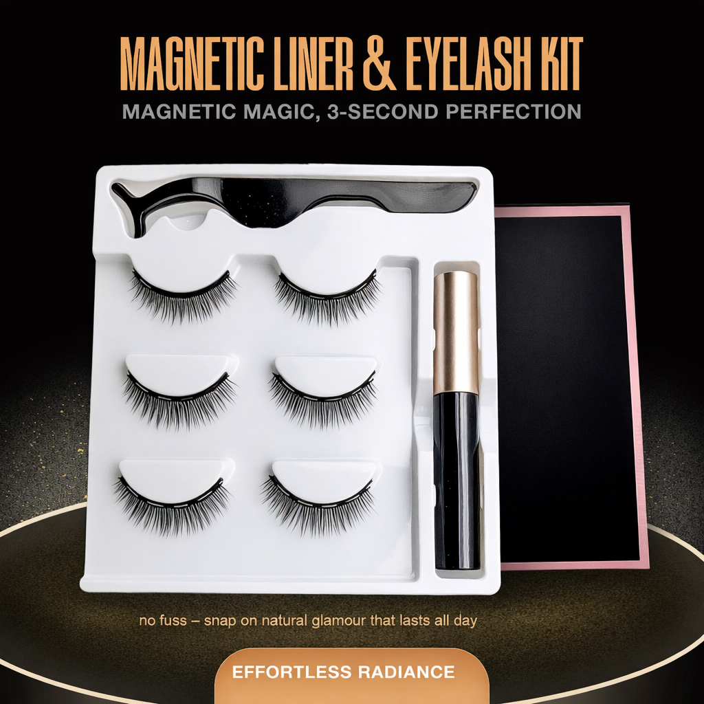 Mini Lash Clusters Kit - Easiest to Apply Lashes - 10-Day Cluster Eyelash Extensions - False Eyelashes Plus Adhesive and Tweezers - Classic No. 01 - Black