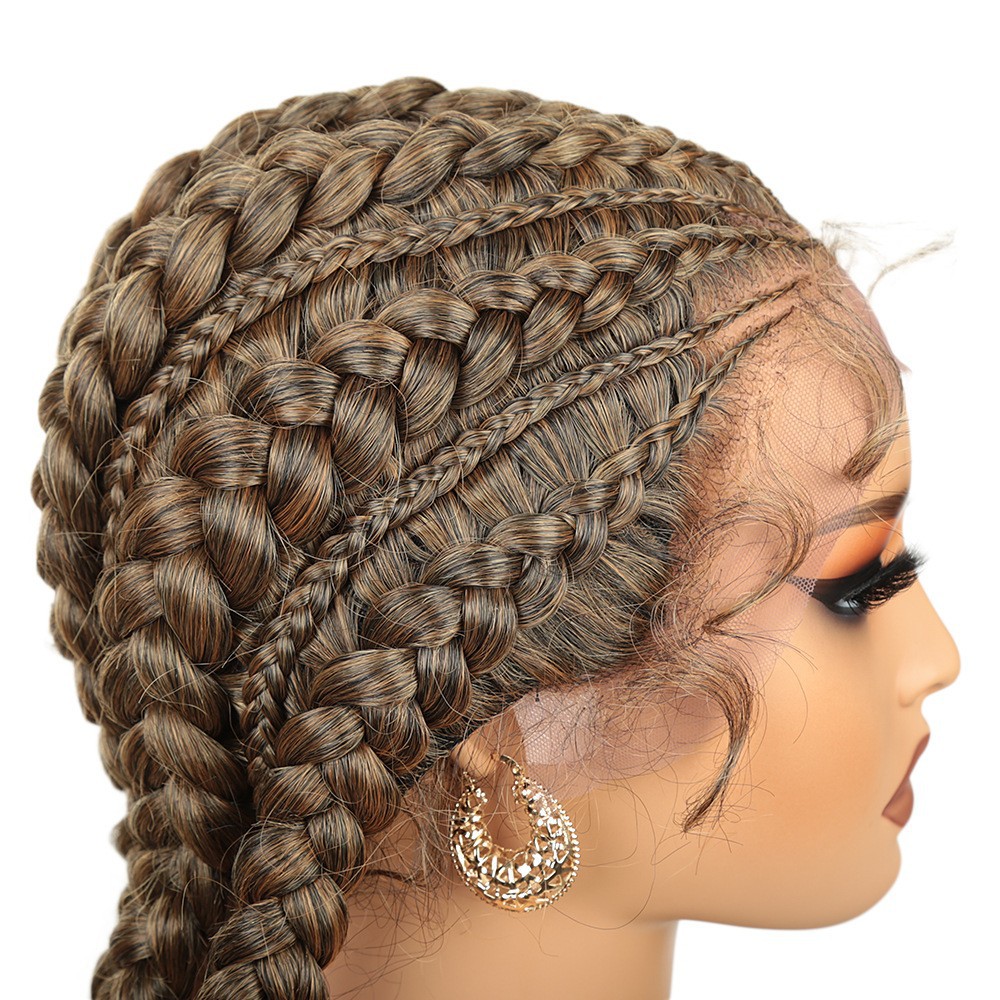 Lace-Front Braided Wig — African-Style Dreadlock Wig