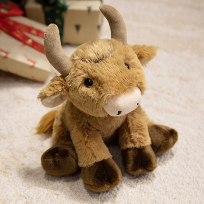 Crouching Forest Animal Plush Toy – Little Sheep (Soft Doll/Gift for Children)