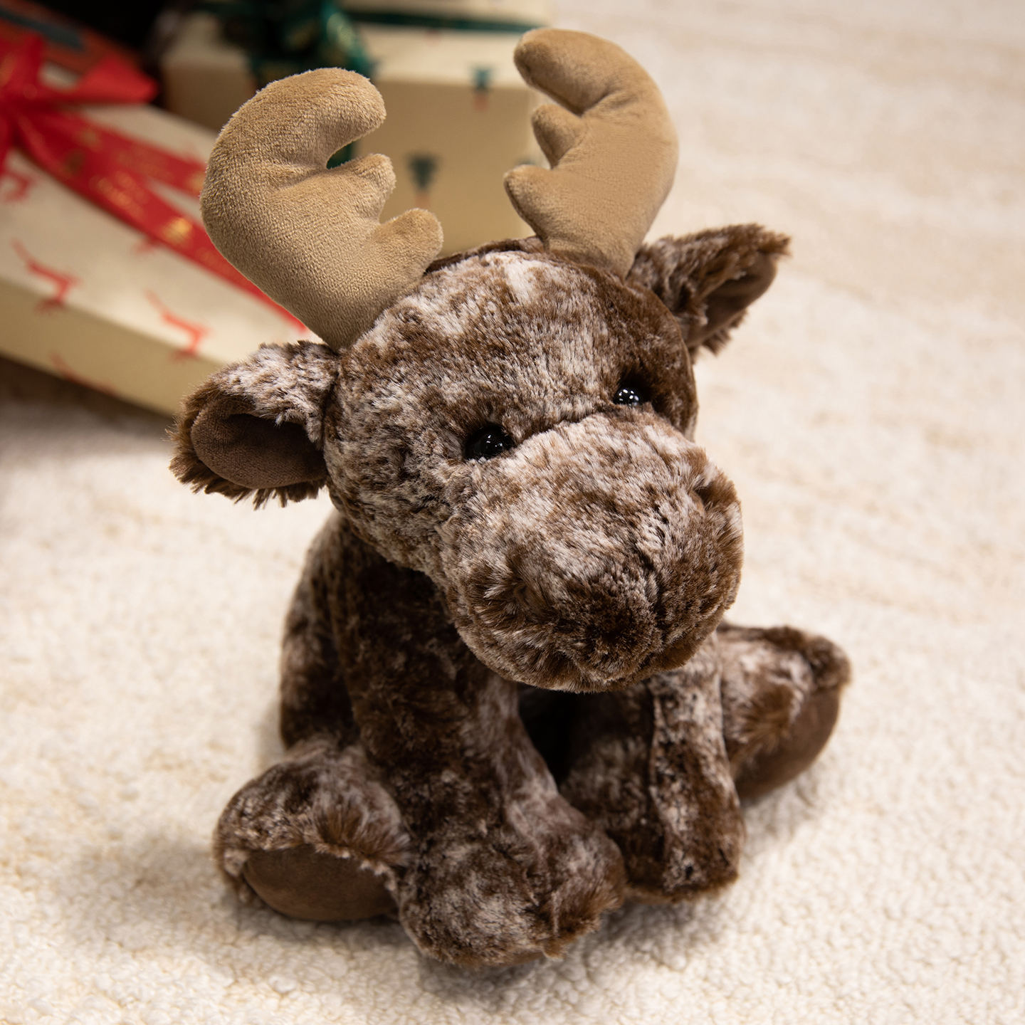 Crouching Forest Animal Plush Toy – Little Sheep (Soft Doll/Gift for Children)