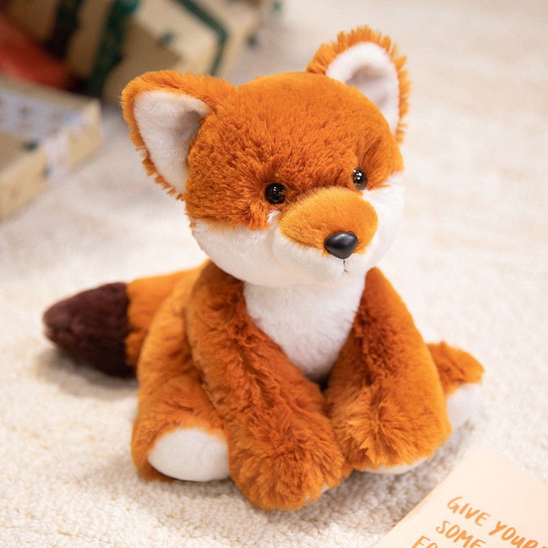 Crouching Forest Animal Plush Toy – Little Sheep (Soft Doll/Gift for Children)