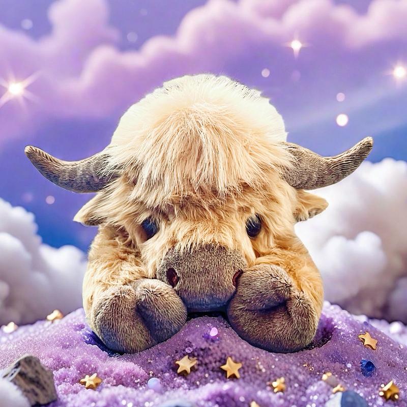 4-5 Pounds Highland Cow Capybara Cat Dog Sloth Elephant Weighted Stuffed Animals with Unscented Microwavable Heating Pad, Coolable Heatable Weighted Plush Warm Gift for Stress & Period Pain Relief