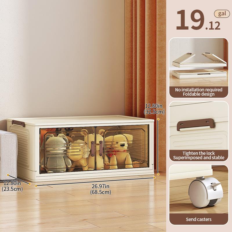 Stackable Magnetic Door Storage Bins XL Size High-Quality Space Organization Tool with Divided Compartments for Bedrooms Living Rooms Garages Bathrooms and Kitchens