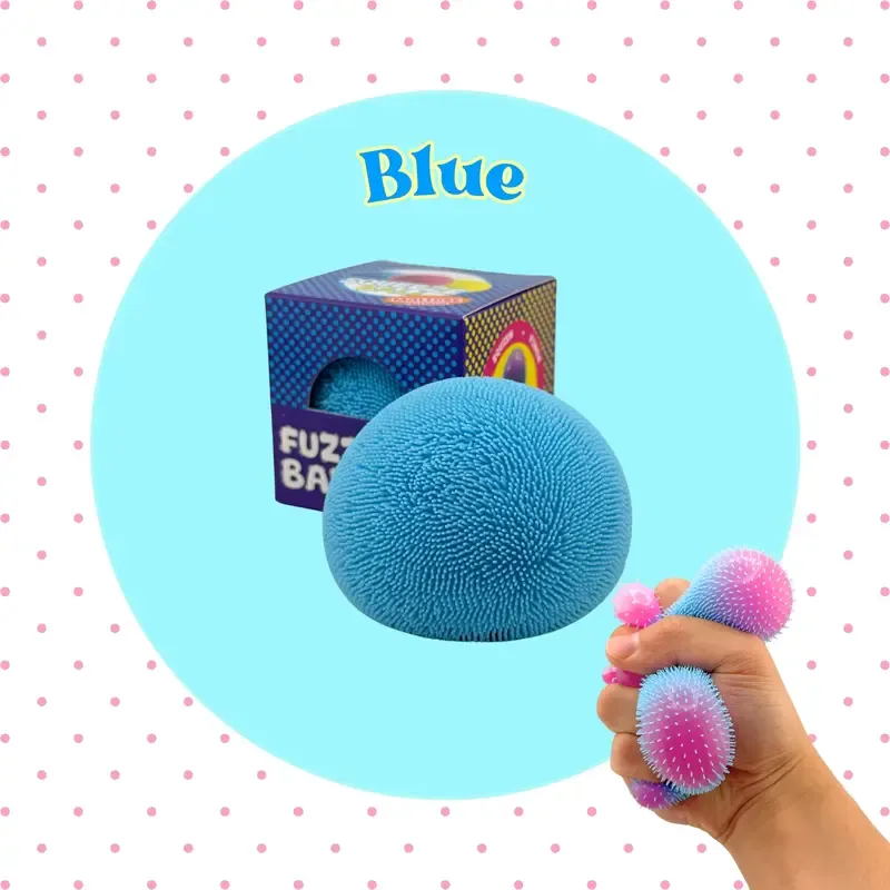 Color-Changing Fuzz Ball Squishy Toy, Slow-Rising/Fast-Rising Sensory Squishies for Gentle Squeezing, Stress Relief Desk Toy, Cute Collectible Gift