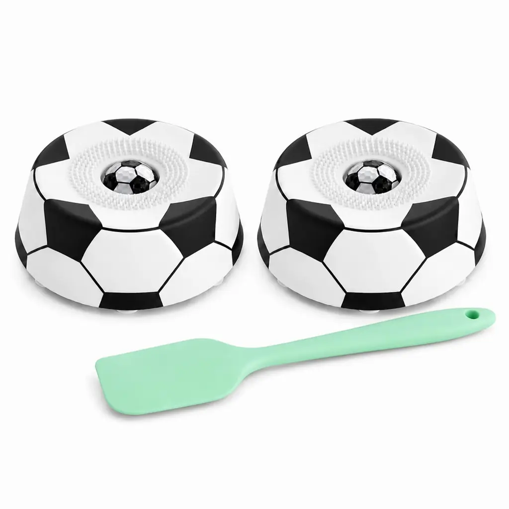 PawPace Soccer Style Multi purpose dog bowl with Free Peanut Butter Spatula,Dog Liquid Slow Feeder,Lick Bowl Mat with Ball ,8 Extra Large Suction Cups,No Mess Liquid Treat Enrichment Bowl for Dogs