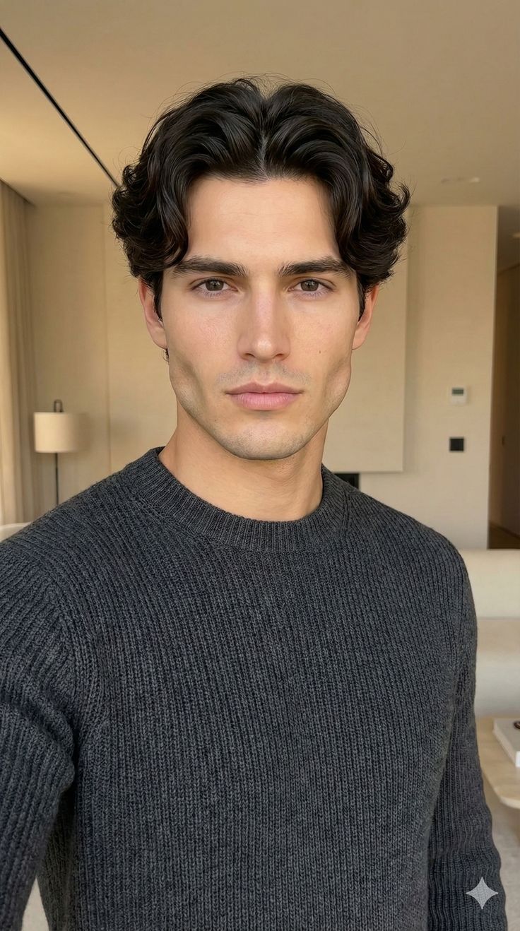 New Arrival: Stylish Men's Wig — Handsome Center-Parted Style