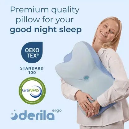 Cervical Neck Pillow – Ergonomic Memory Foam Neck Support for All Sleep Positions | Pain Relief, Cooling, Breathable, and Contoured Design for Optimal Sleep Comfort | Ideal for Side, Back, and Stomach Sleepers